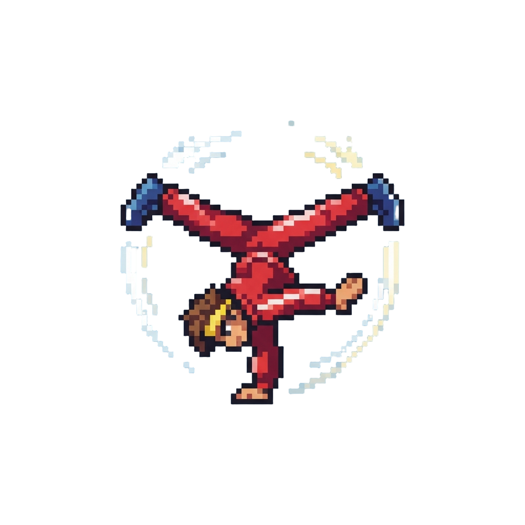 A Smooth Airtrack Wind-mill Breakdance Sequence