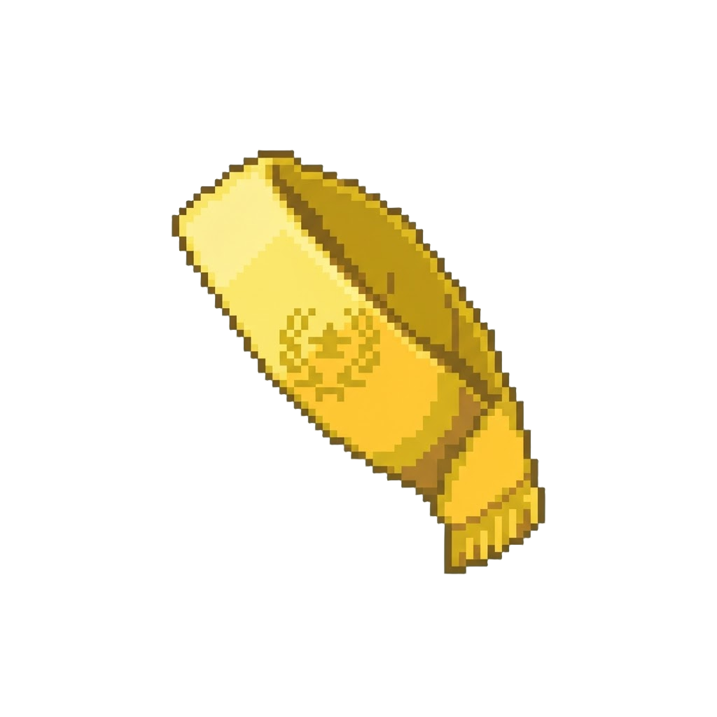 A Vibrant Yellow Winner's Sash