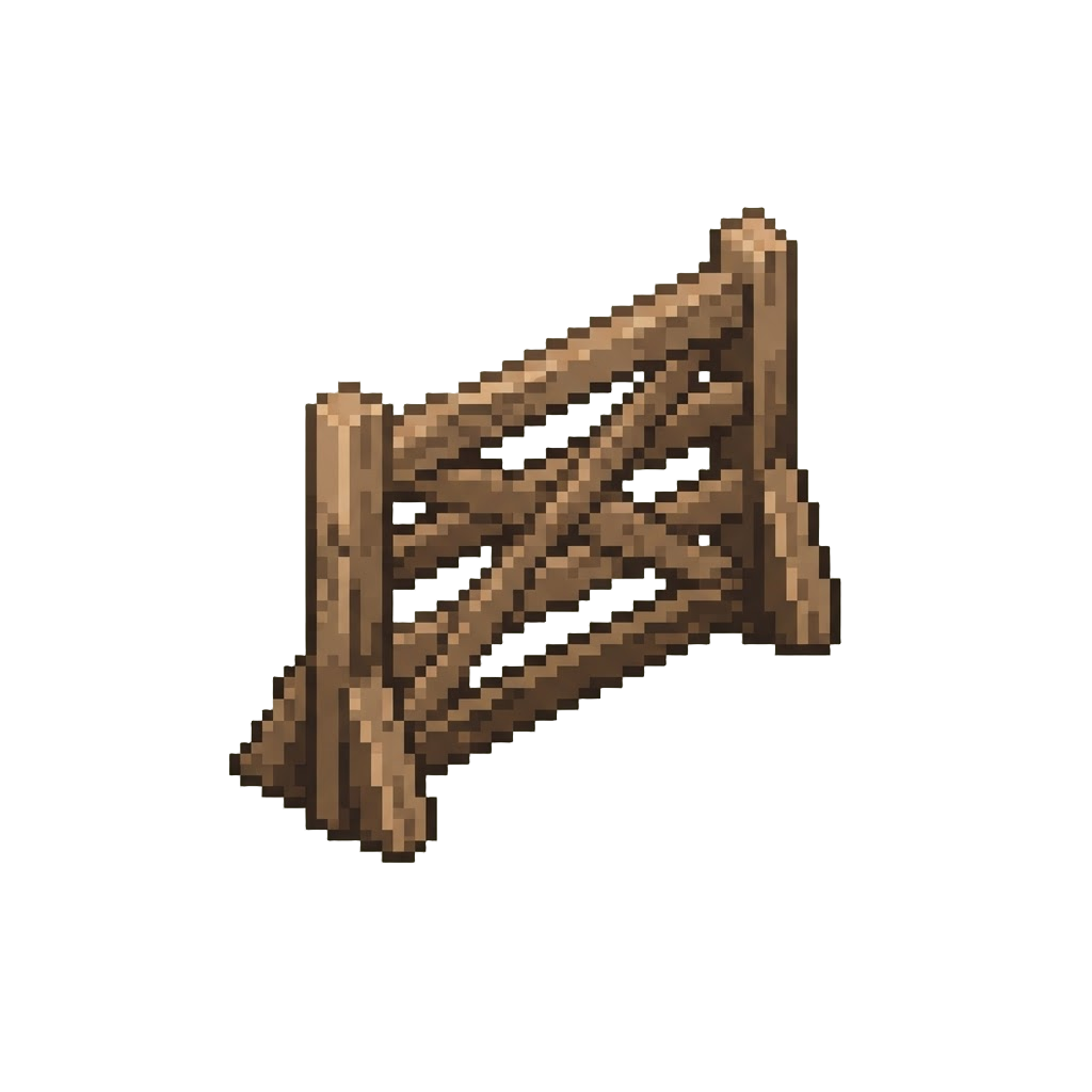 A Misplaced Wooden Hurdle