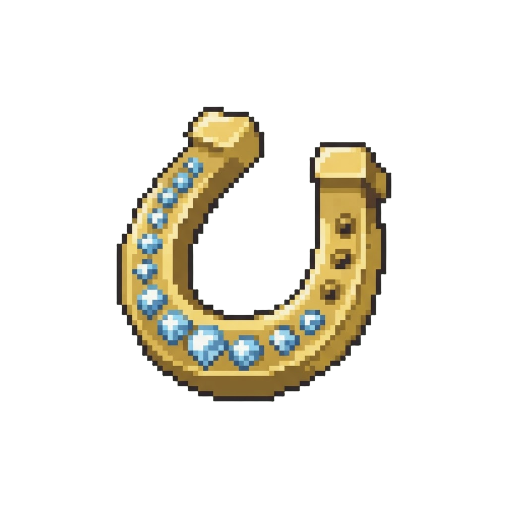 A Sparkling Diamond-encrusted Horseshoe
