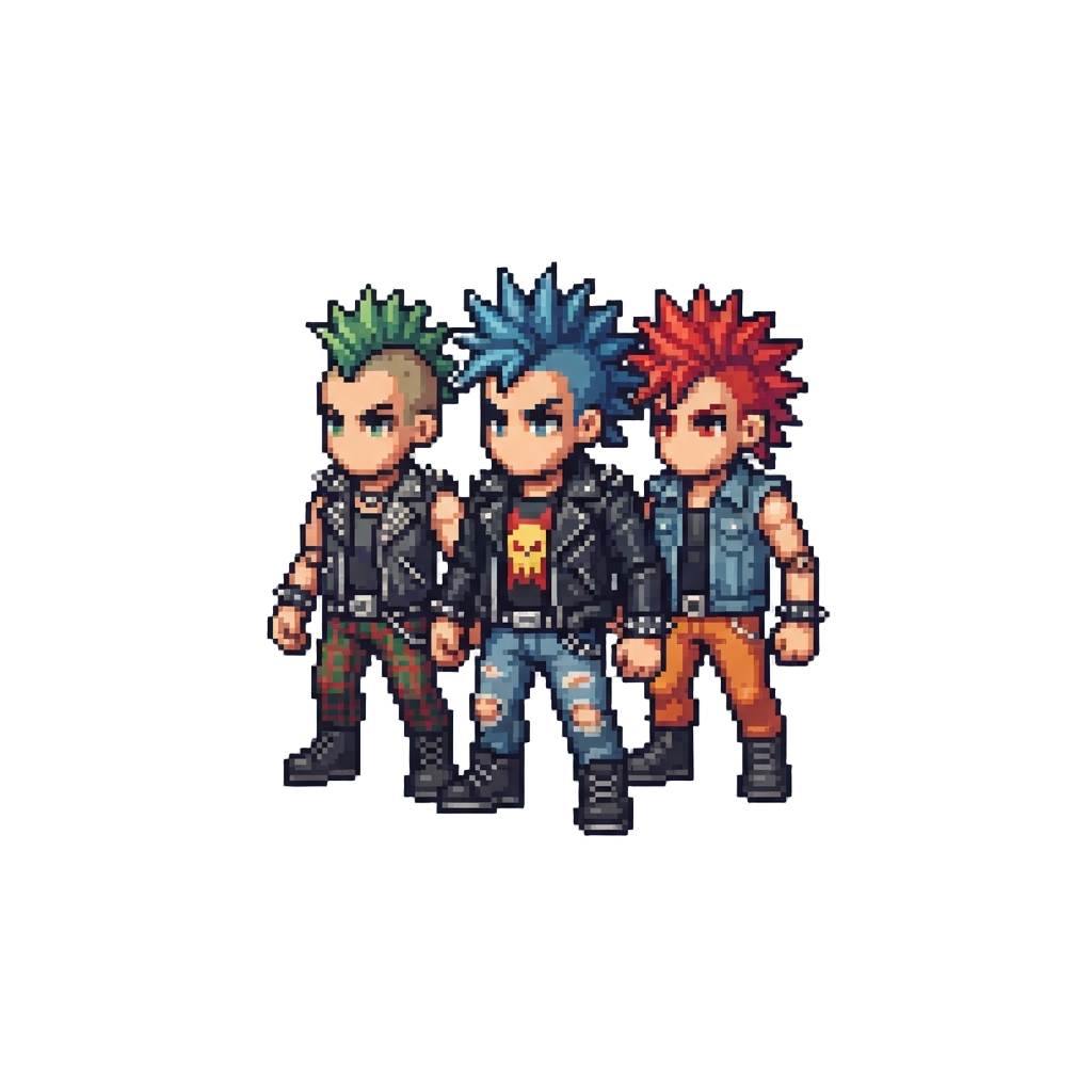 A Horde of Punk Rock Action Figures