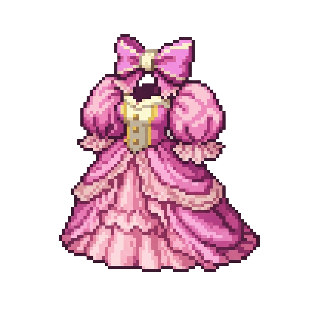 A Dramatic 80s Gown with Giant Puffy Sleeves and a Massive Headbow