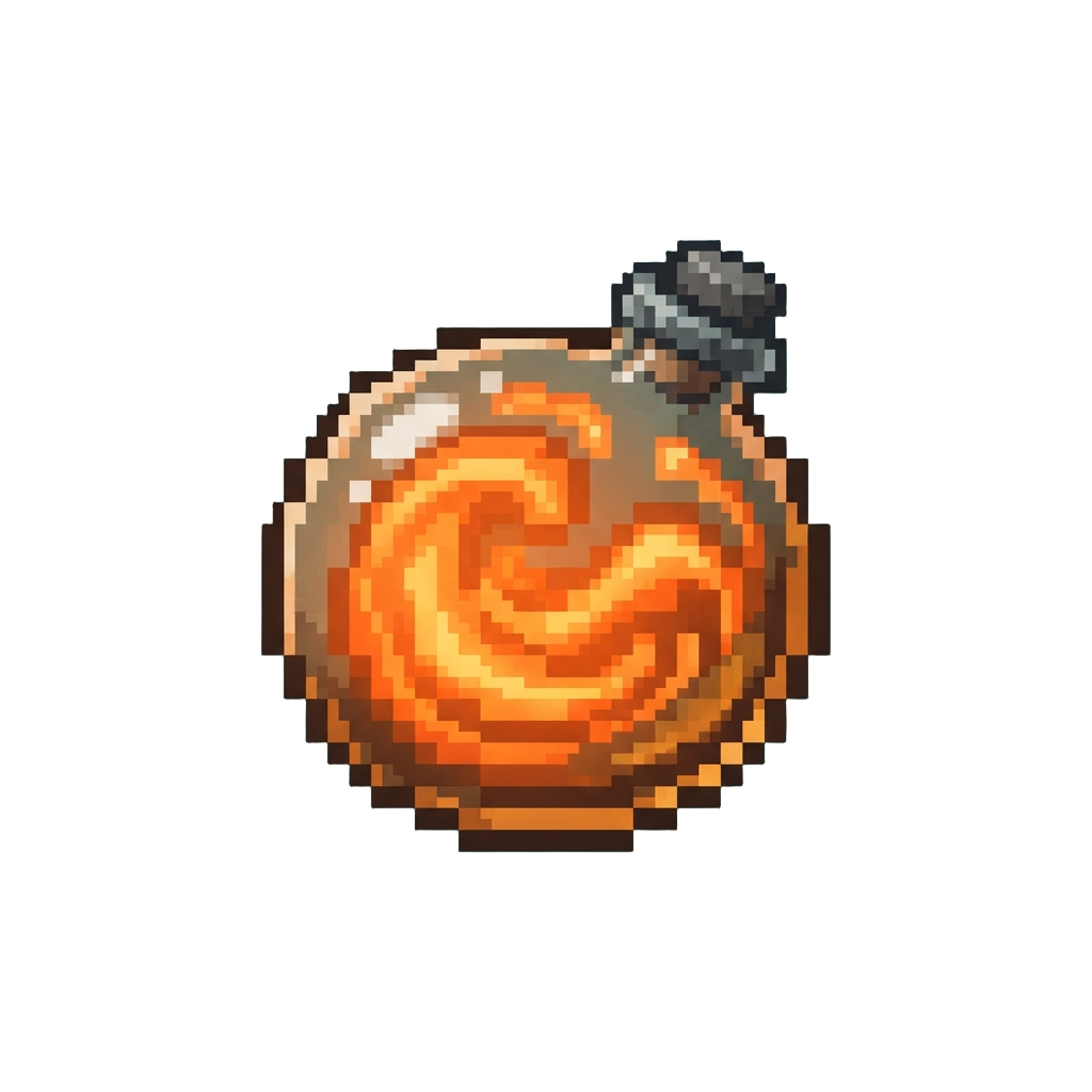 Luminescent Orange Plasma Goo