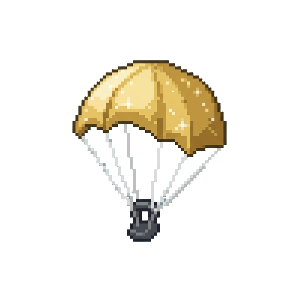 A Sparkly Golden Parachute
