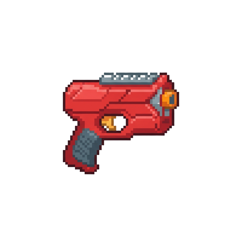 A Red Plastic Dart Blaster