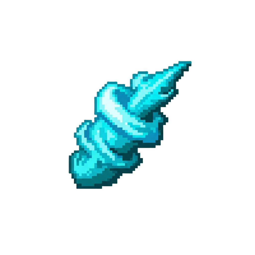A Brilliant Cyan Jet Stream