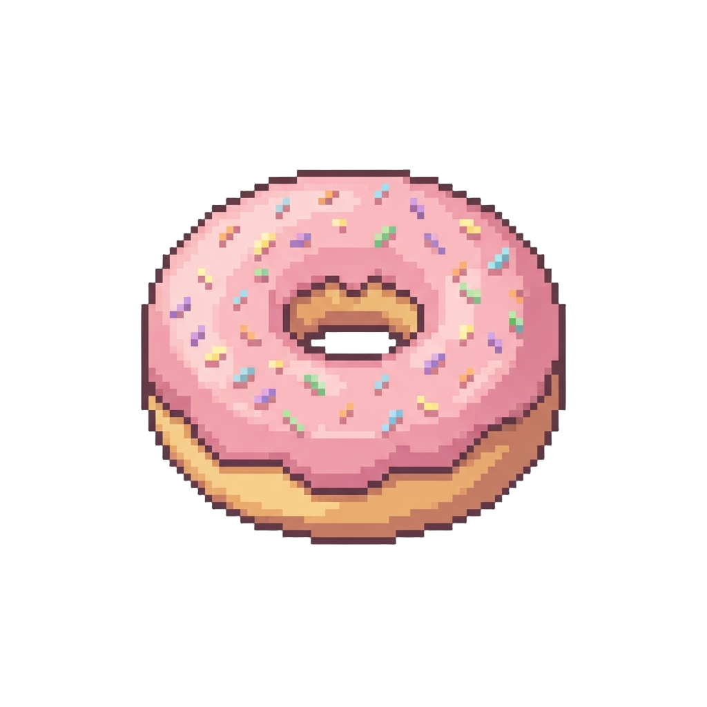 A Classic Pastel Pink Donut Squishy