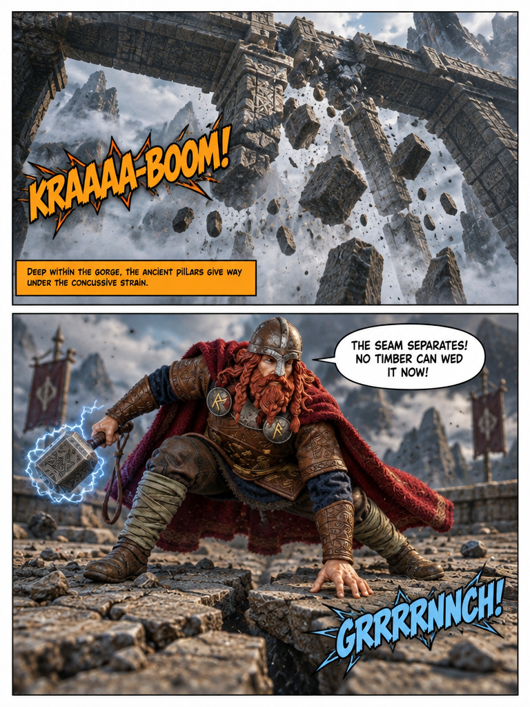 🔨 Viking Thor ⚡️ The Slag Keystone 💬 Comic Story part 2 (page 2 of 4)