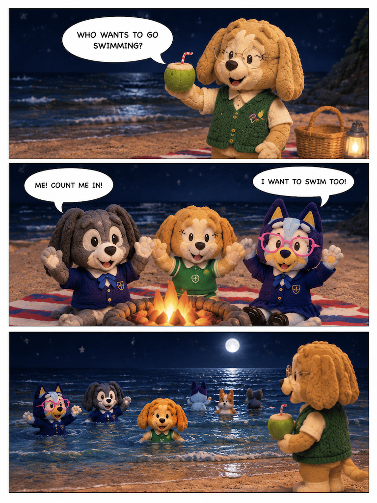 Nighttime Beach Splash (page 2 of 4)