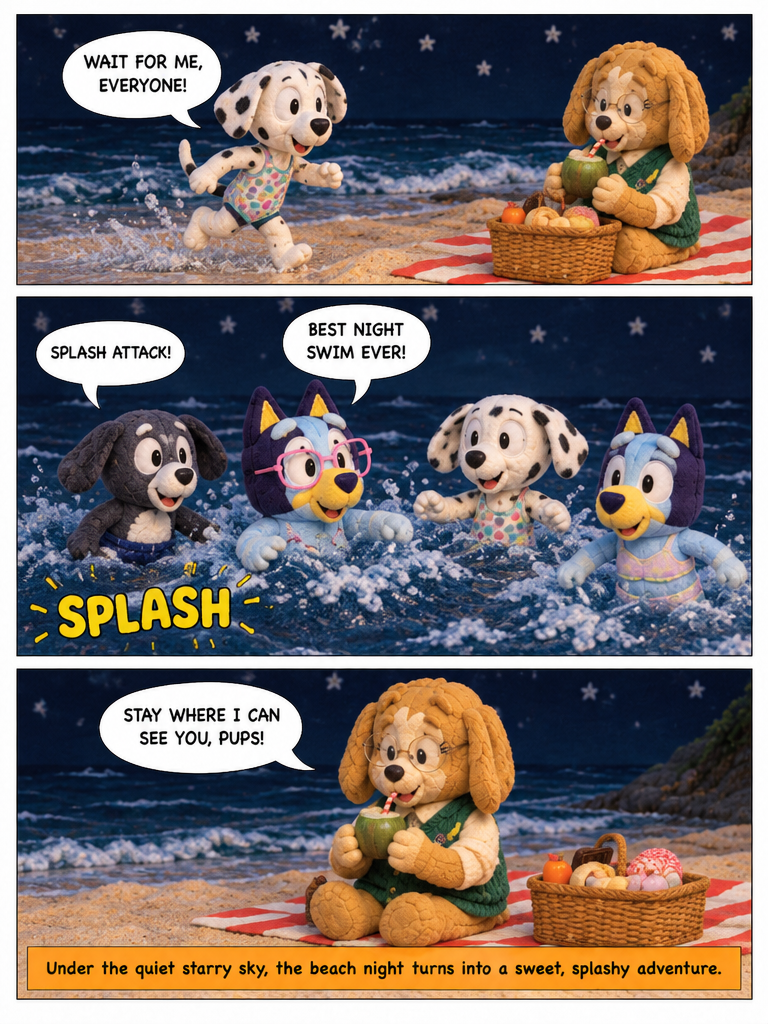 Nighttime Beach Splash (page 4 of 4)
