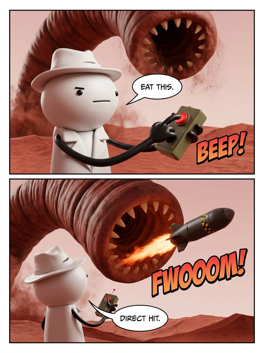 I Killed a Giant Sandworm (page 3 of 4)