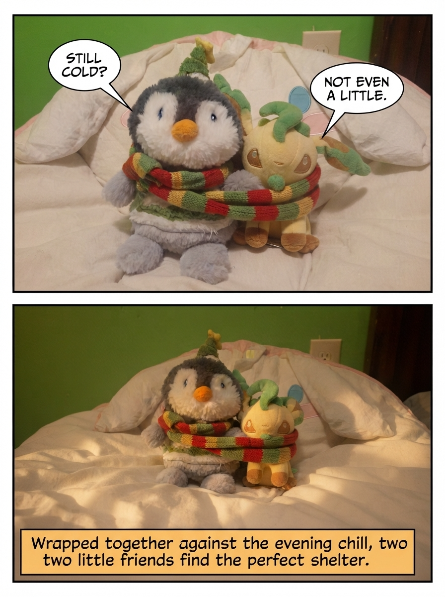 A Shared Scarf Cocoon (page 4 of 4)