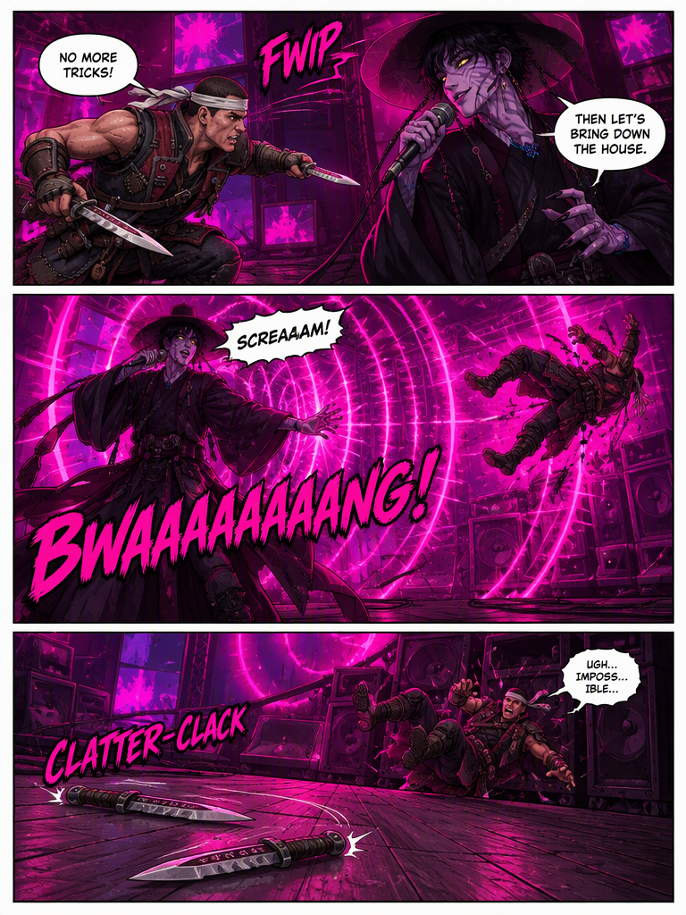 Neon Strings and Silver Blades (page 3 of 4)