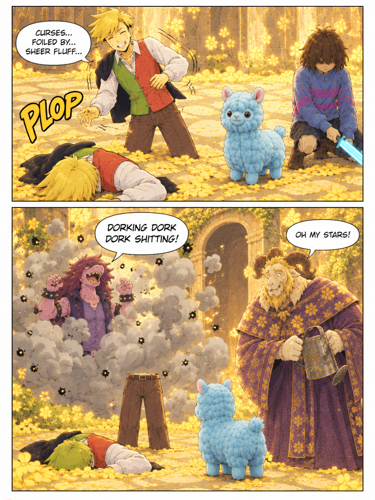 The Little Blue Llama's Arrival (page 2 of 4)