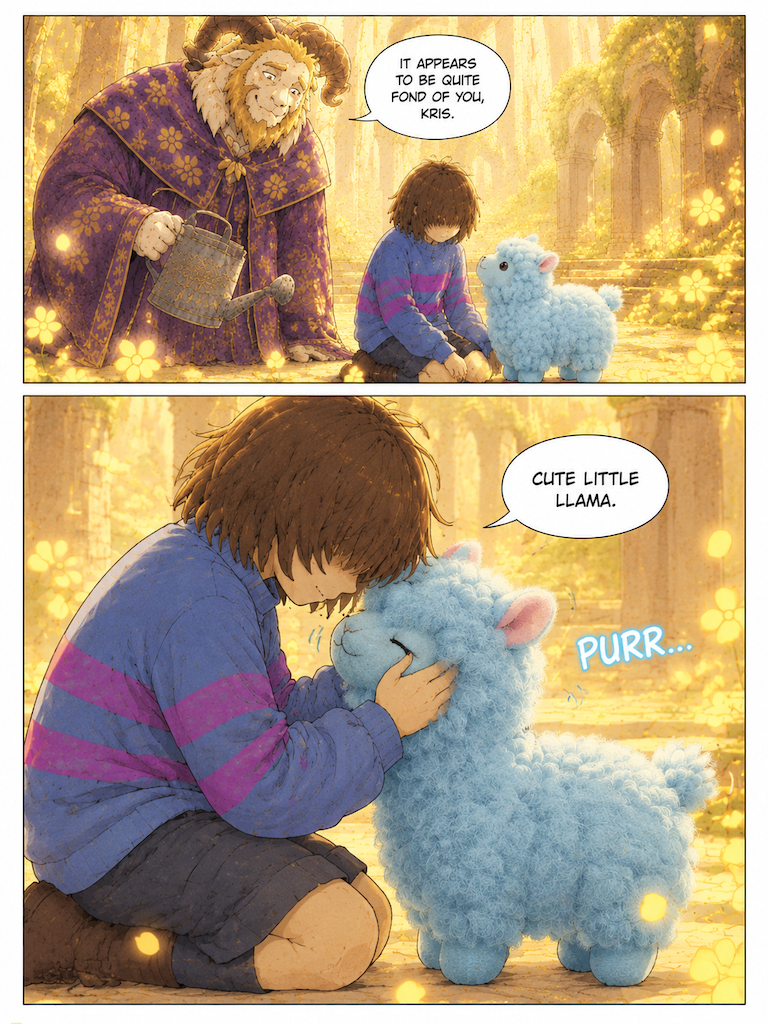The Little Blue Llama's Arrival (page 3 of 4)