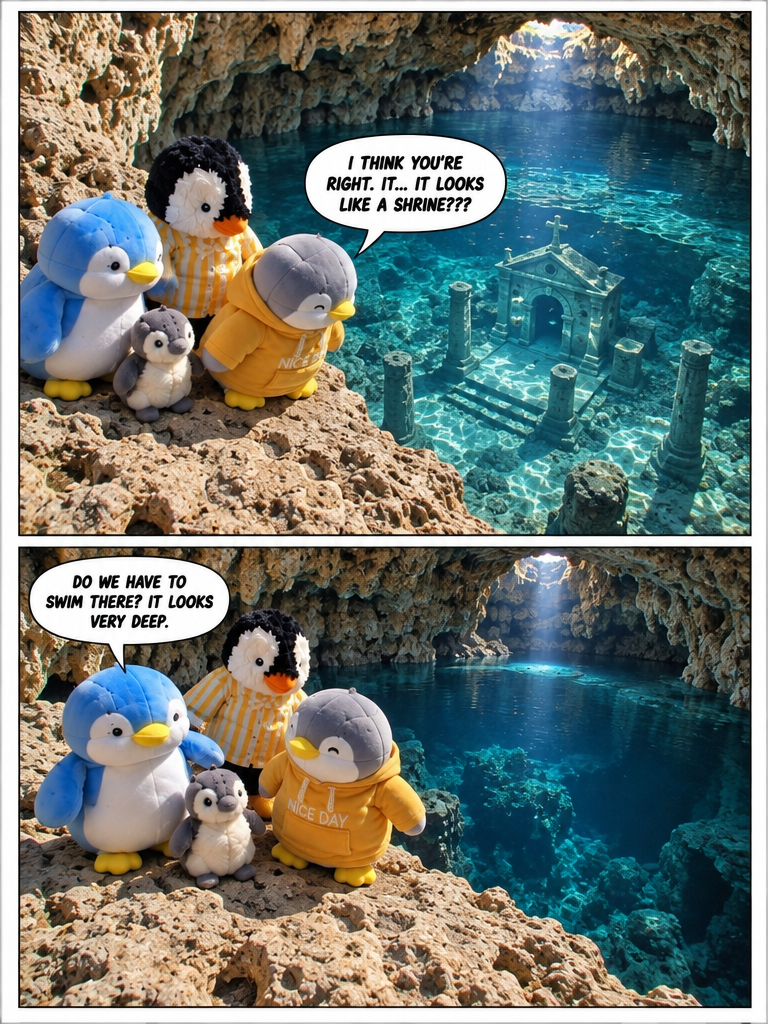 Three Penguin Siblings: The Sunken Shrine (page 2 of 4)