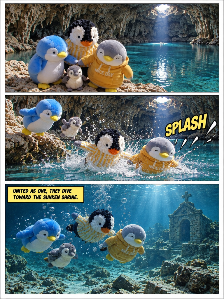 Three Penguin Siblings: The Sunken Shrine (page 4 of 4)