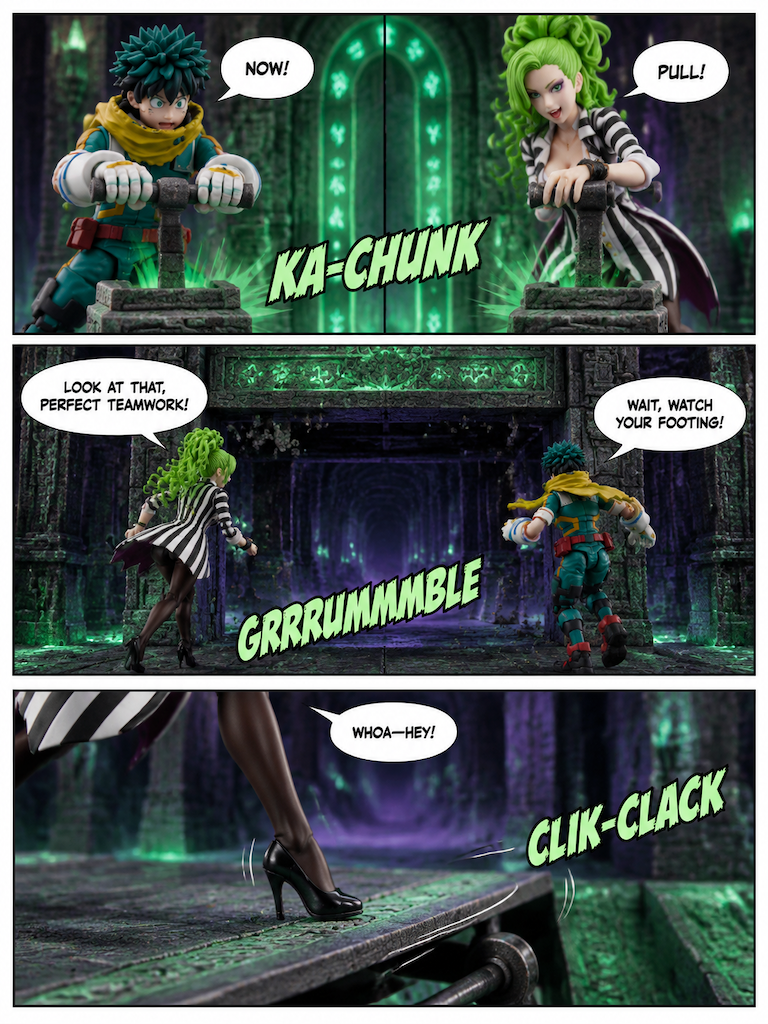deku and beetlejuice in Synchronized Escape (page 2 of 4)