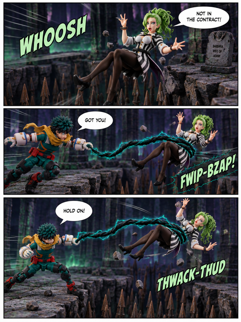 deku and beetlejuice in Synchronized Escape (page 3 of 4)