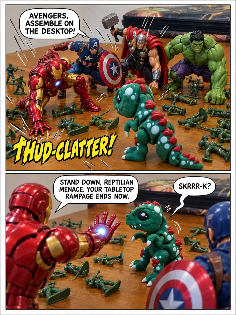 dinosaur vs avengers (page 3 of 4)