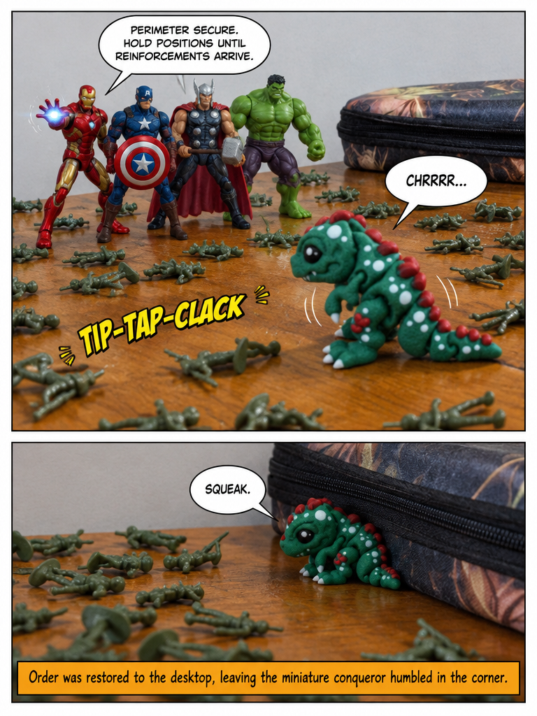 dinosaur vs avengers (page 4 of 4)