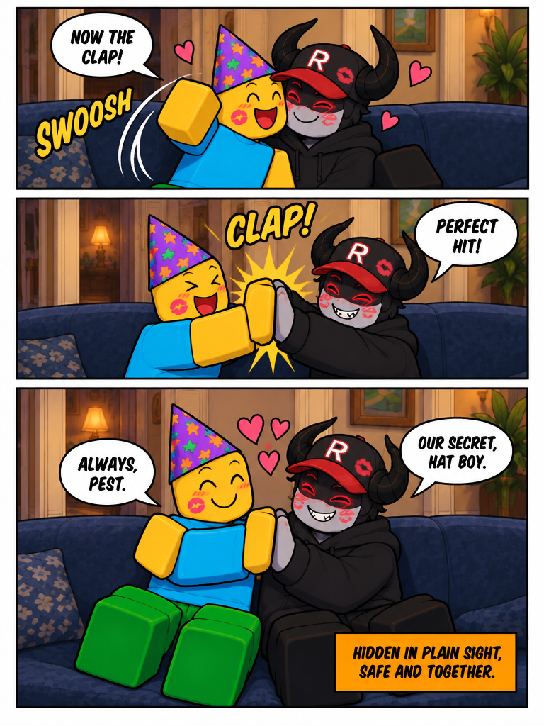 Secret High-Five and Kiss (page 4 of 4)
