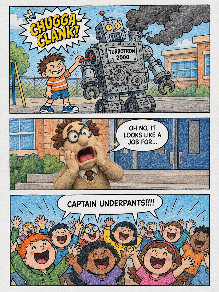Captain Underpants and the Attacks of the Turbotron 2000 (page 2 of 4)
