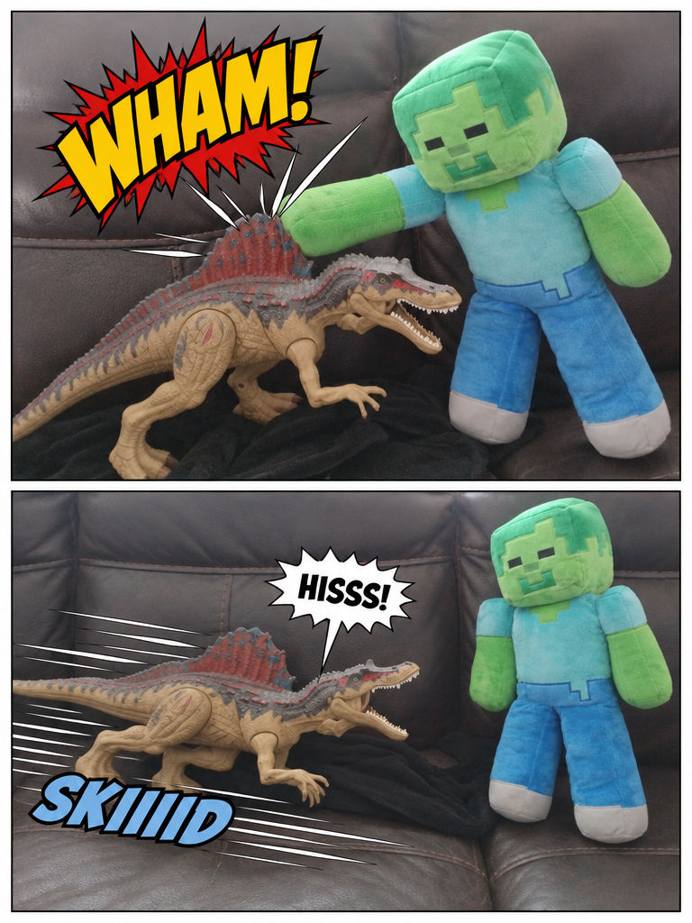 Spinosaurus Vs MINECRAFT ZOMBIE! (page 3 of 4)