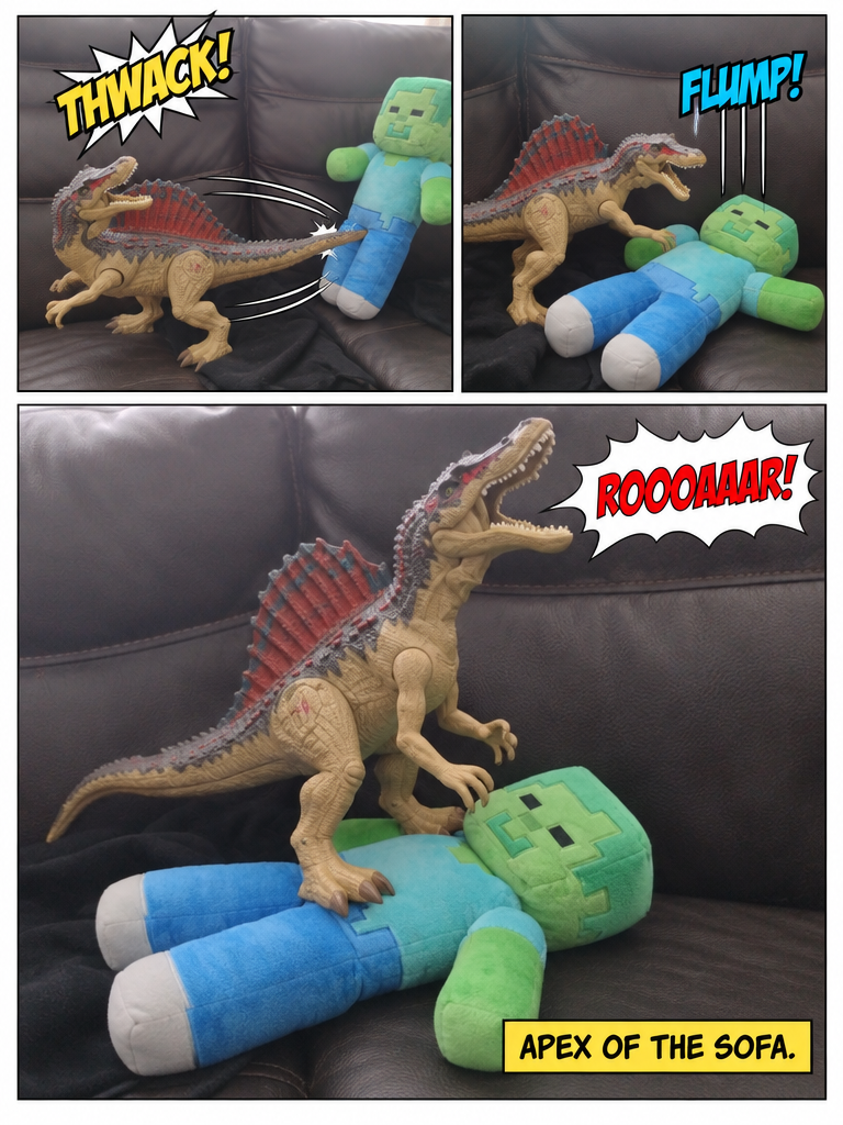 Spinosaurus Vs MINECRAFT ZOMBIE! (page 4 of 4)
