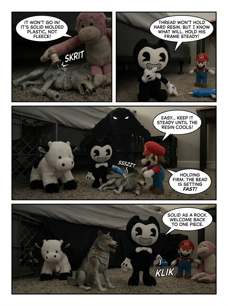 Bonded by Glue(part nine of don’t run) (page 2 of 4)