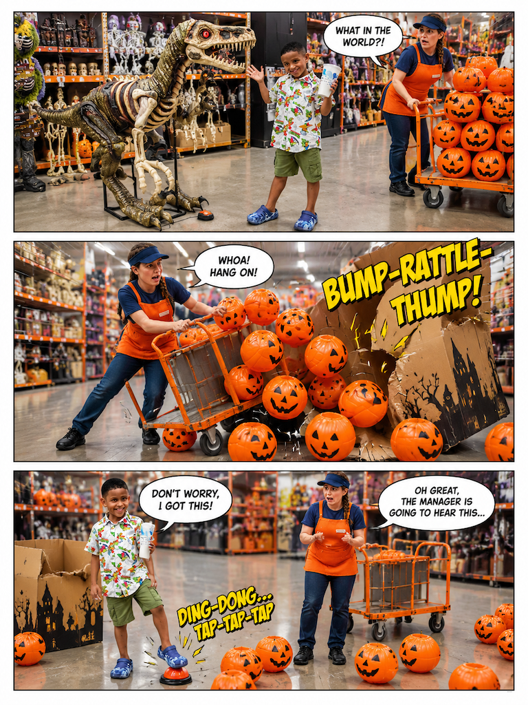 The Thirsty Dinosaur in Aisle Four (page 2 of 4)