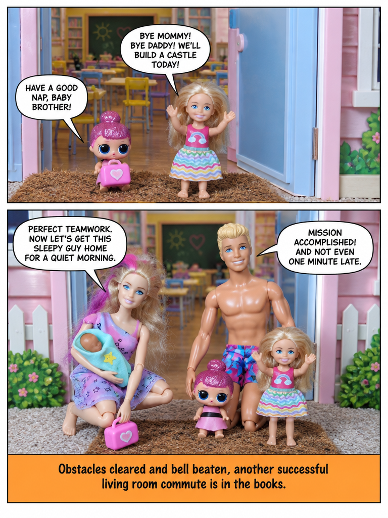 Morning Rush to the School Steps (page 4 of 4)