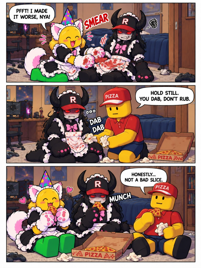 Maid Service Pizza Spill (page 4 of 4)