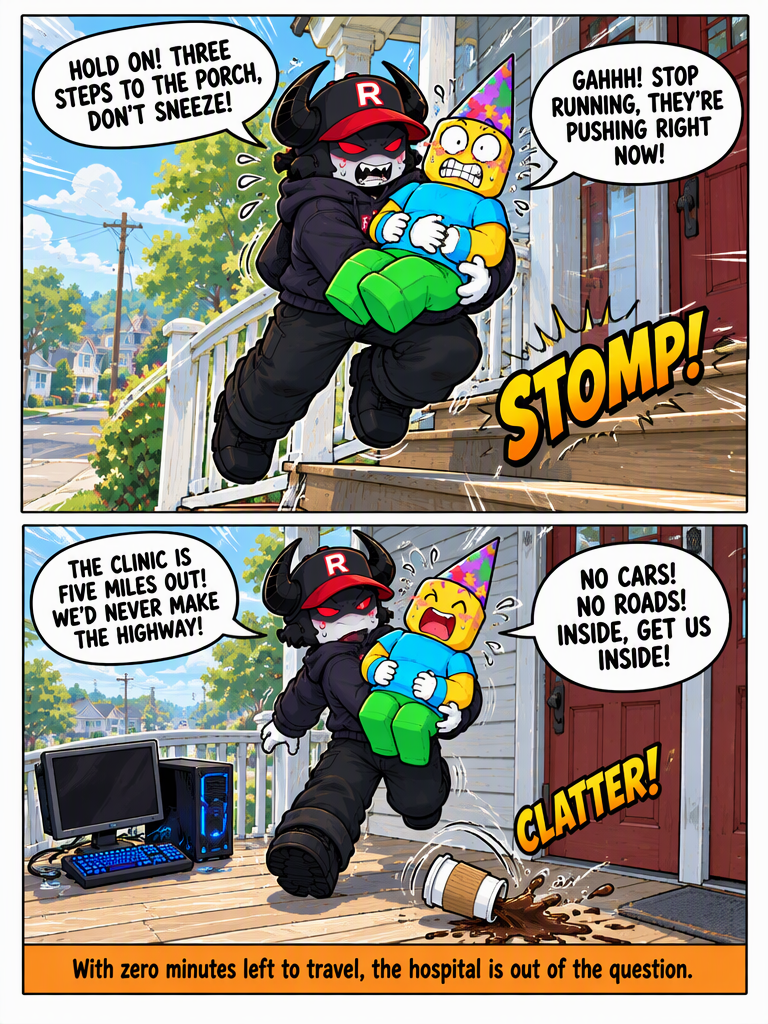 Quadruple Trouble on the Way Home (page 5 of 8)