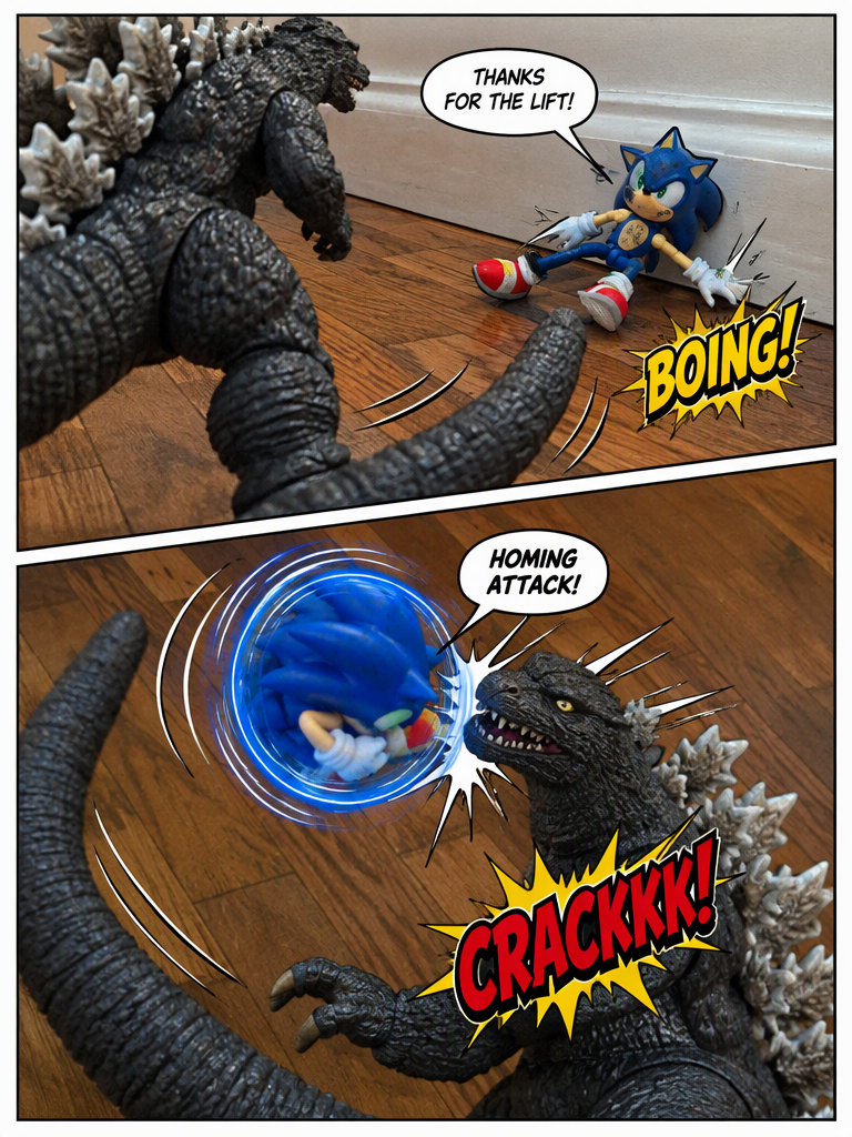 Sonic the hedgehog x Godzilla issue 3 (page 3 of 4)