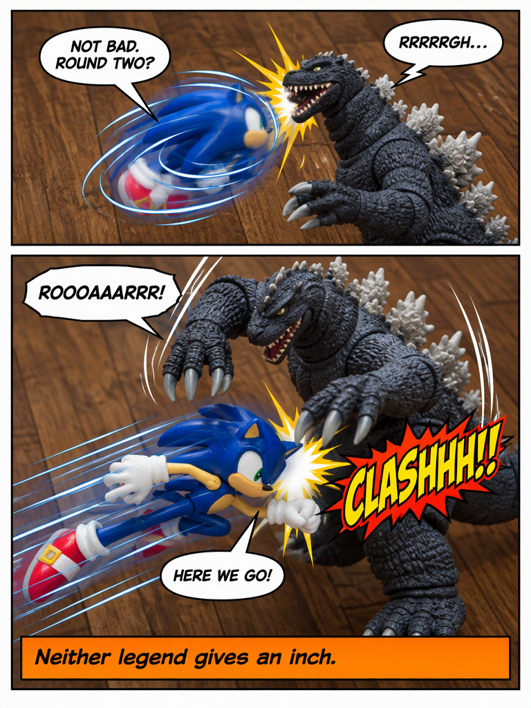 Sonic the hedgehog x Godzilla issue 3 (page 4 of 4)