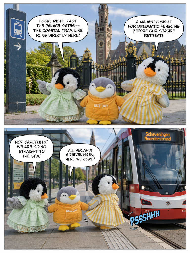 Three Penguin Siblings: Three Little Waddlers in The Hague (page 3 of 8)