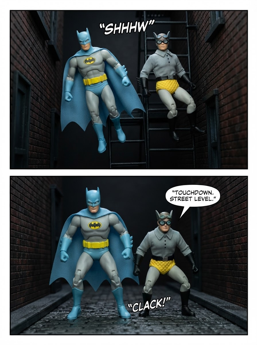 Batman 🦇Vs Nite Owl 🦉- Parting in the Shadows 💬Comic Story ; part 12 (end) (page 2 of 4)