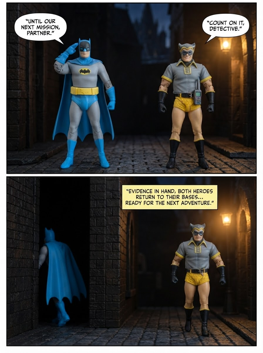 Batman 🦇Vs Nite Owl 🦉- Parting in the Shadows 💬Comic Story ; part 12 (end) (page 4 of 4)
