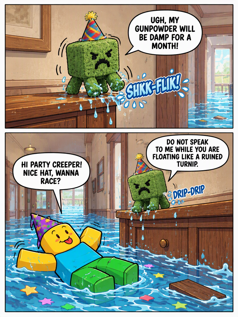Flood Warning on the Party Hat (page 3 of 4)