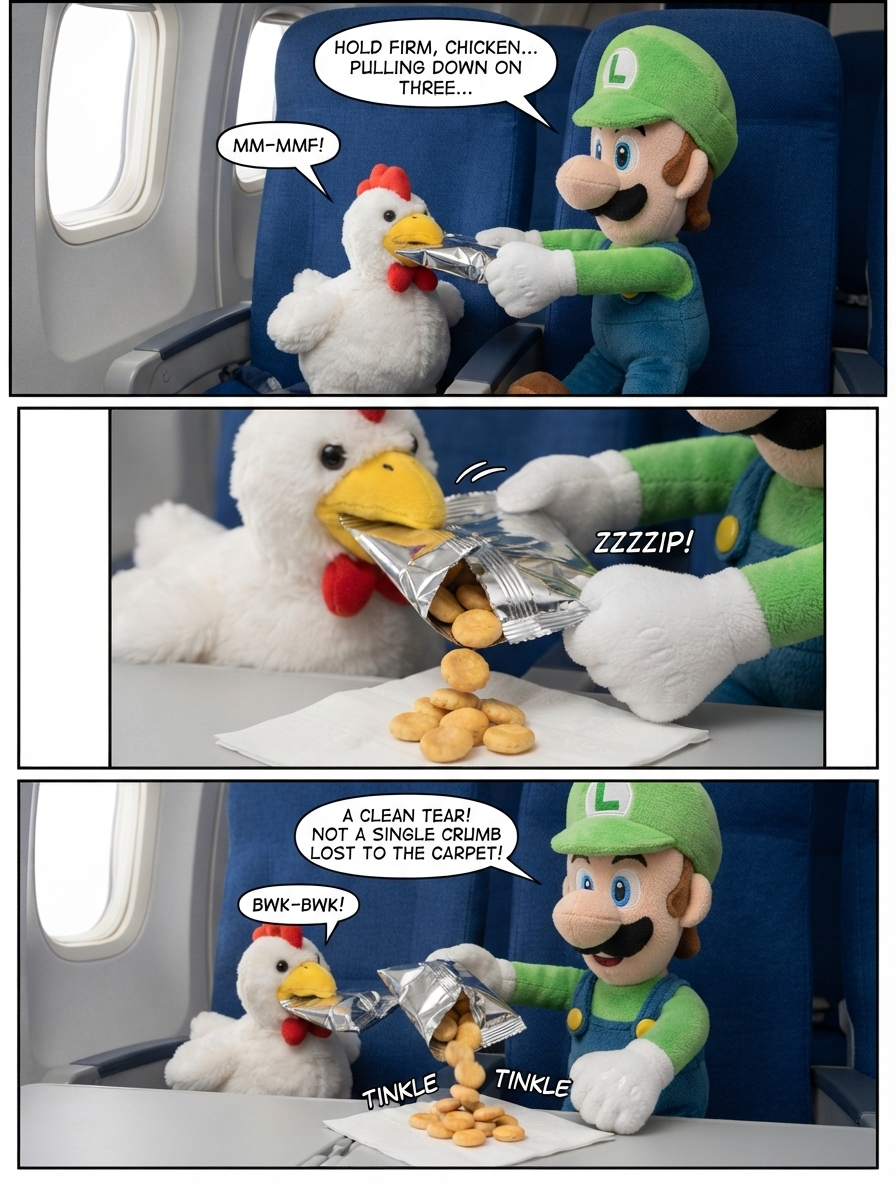 In-Flight Snack Struggle (page 3 of 4)