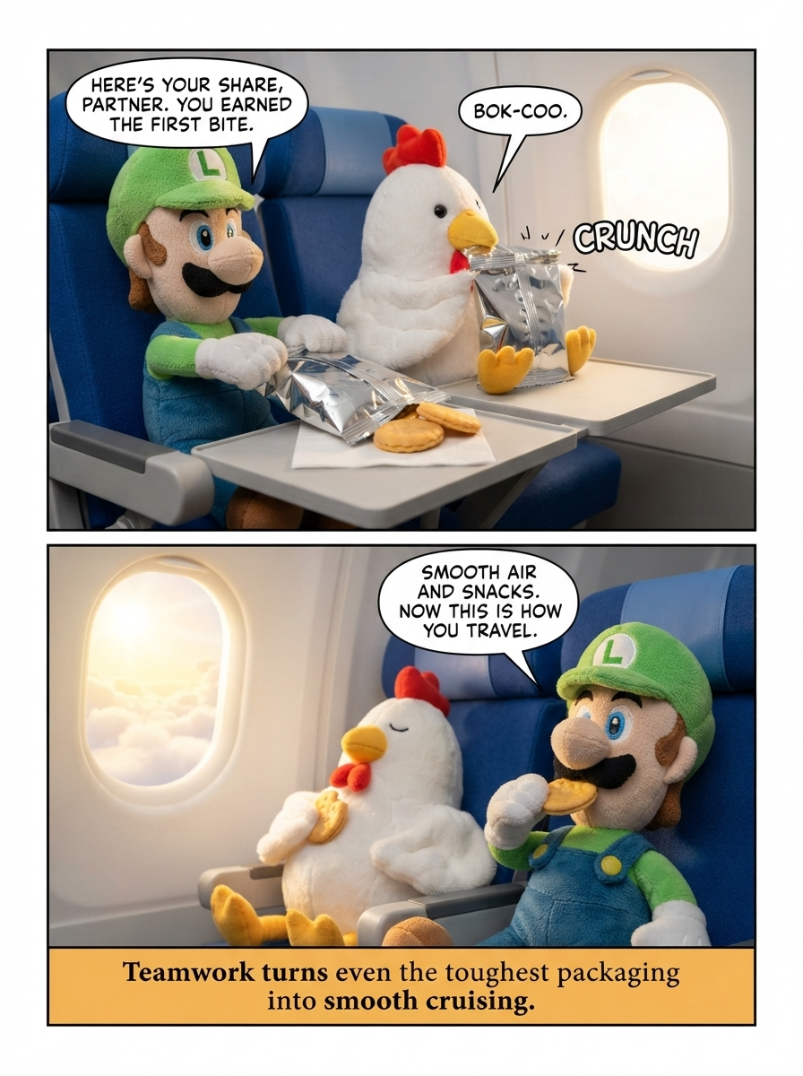 In-Flight Snack Struggle (page 4 of 4)