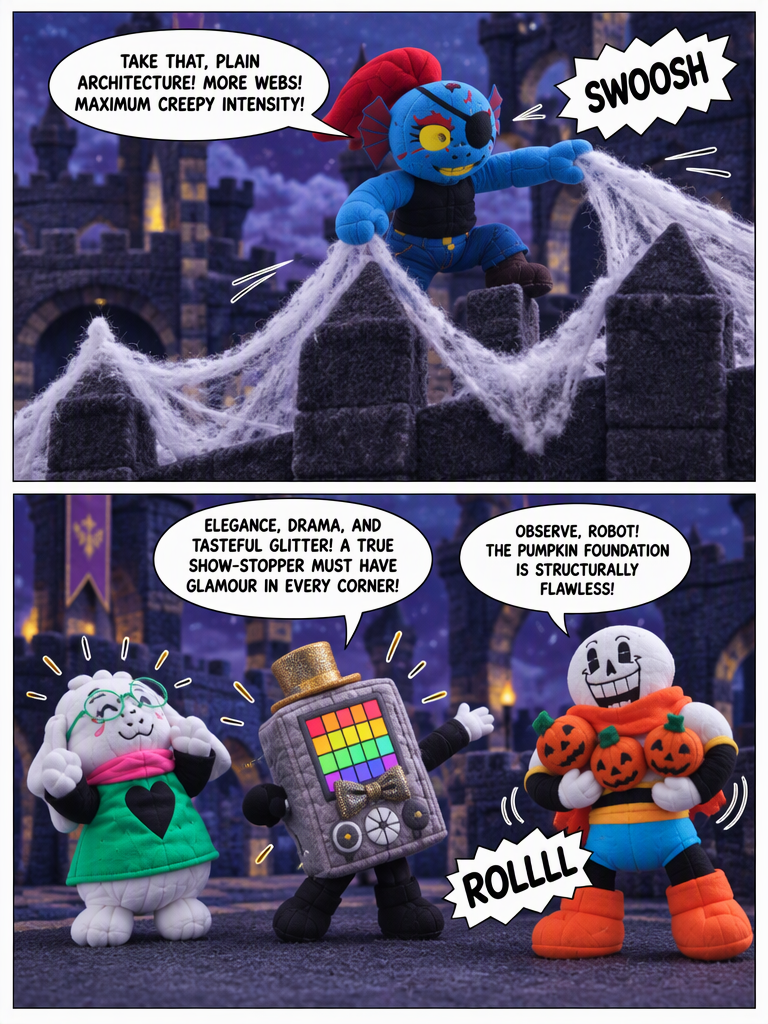Castle Town Spooky Season Prep/ralsei tale holloween special (page 2 of 4)