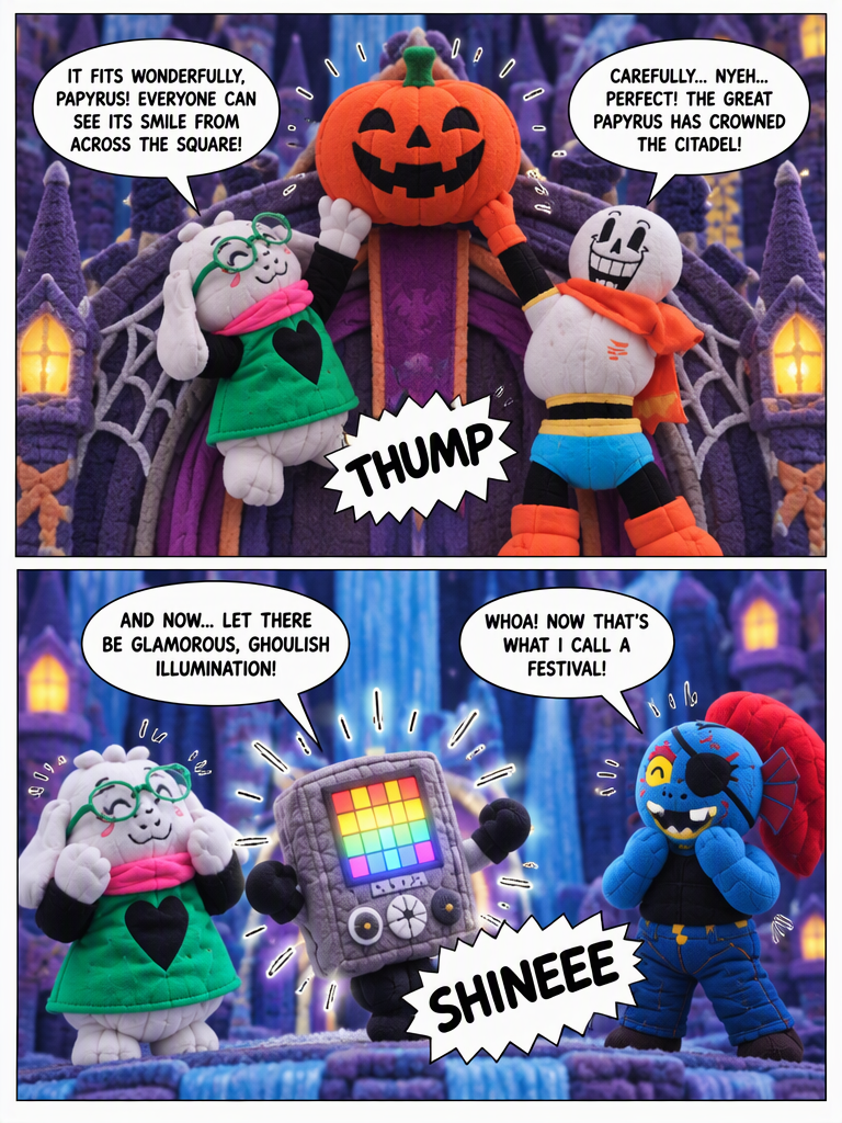 Castle Town Spooky Season Prep/ralsei tale holloween special (page 3 of 4)