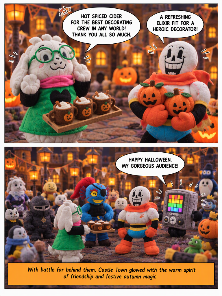 Castle Town Spooky Season Prep/ralsei tale holloween special (page 4 of 4)