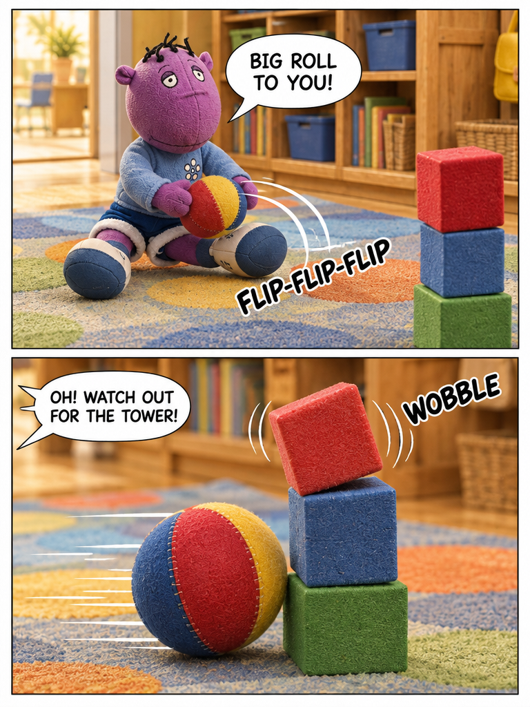 Milo Rolls the Ball (page 2 of 4)
