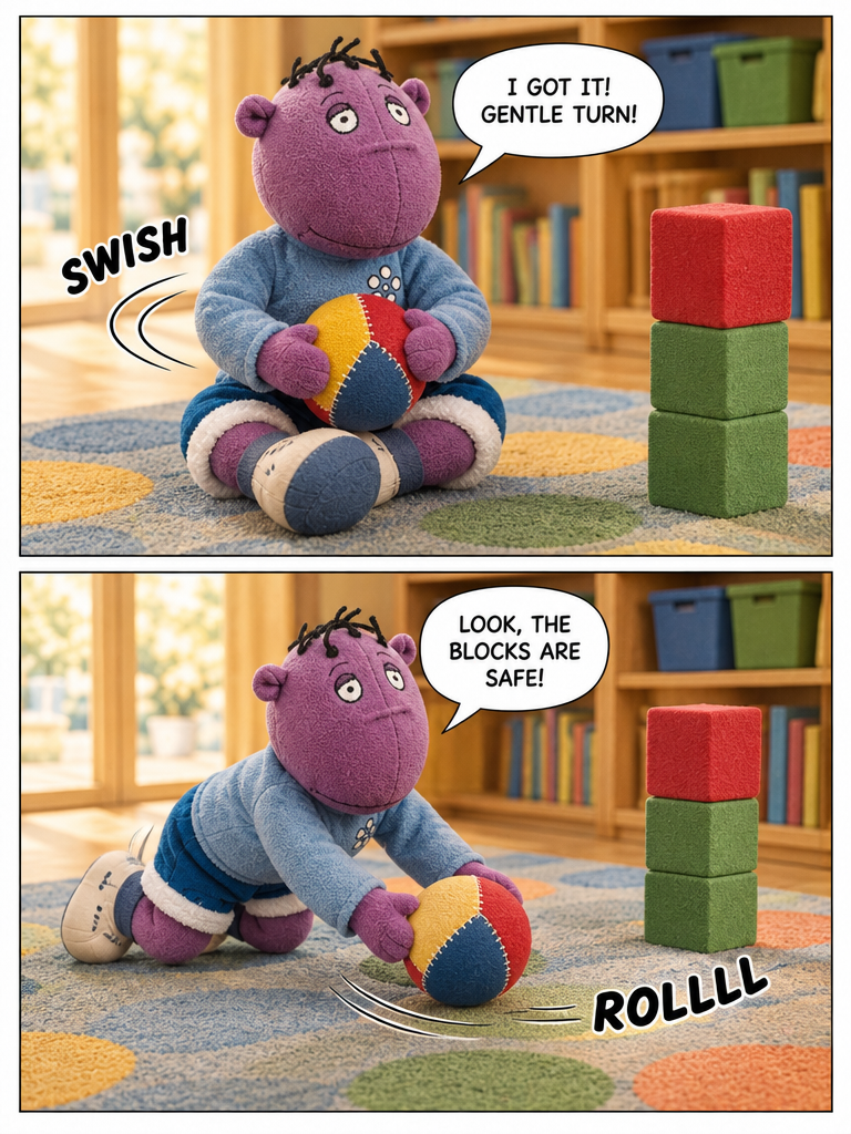 Milo Rolls the Ball (page 3 of 4)
