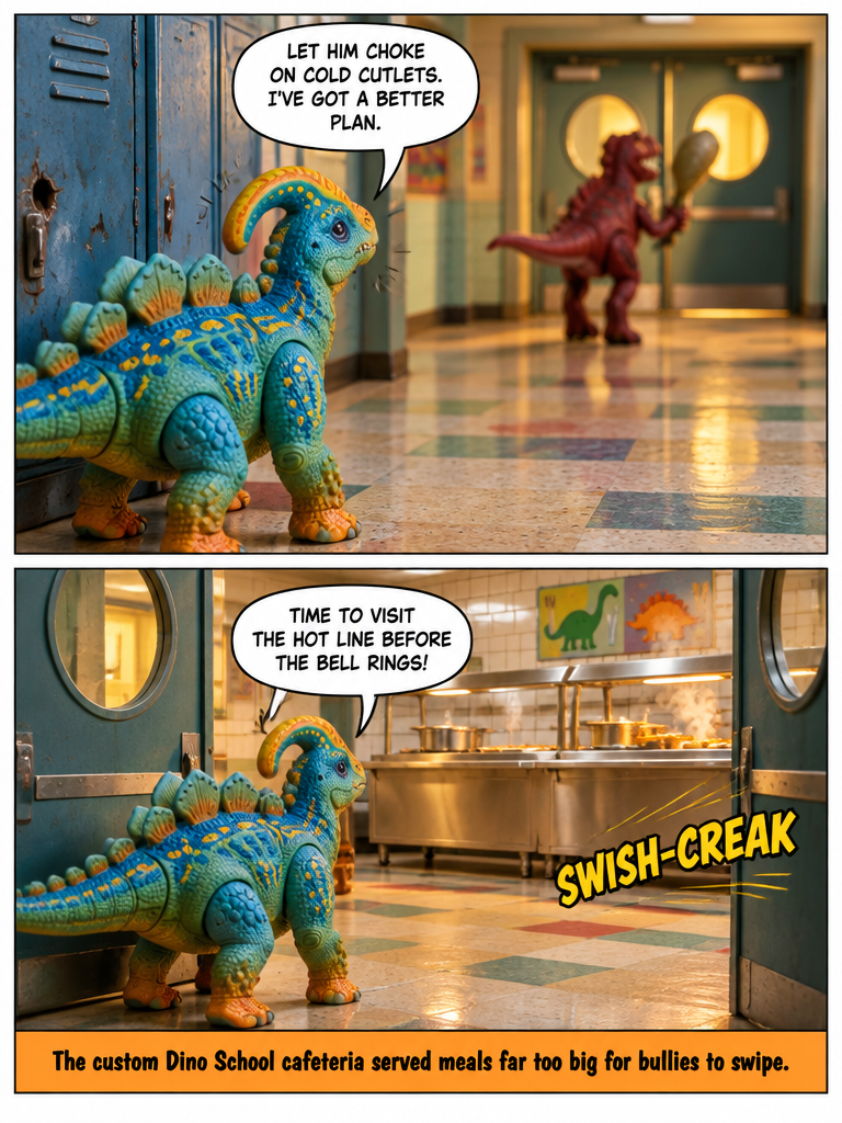 Lunch Break at Dino School (page 2 of 4)