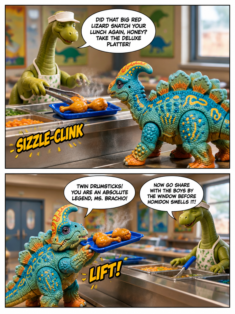 Lunch Break at Dino School (page 3 of 4)