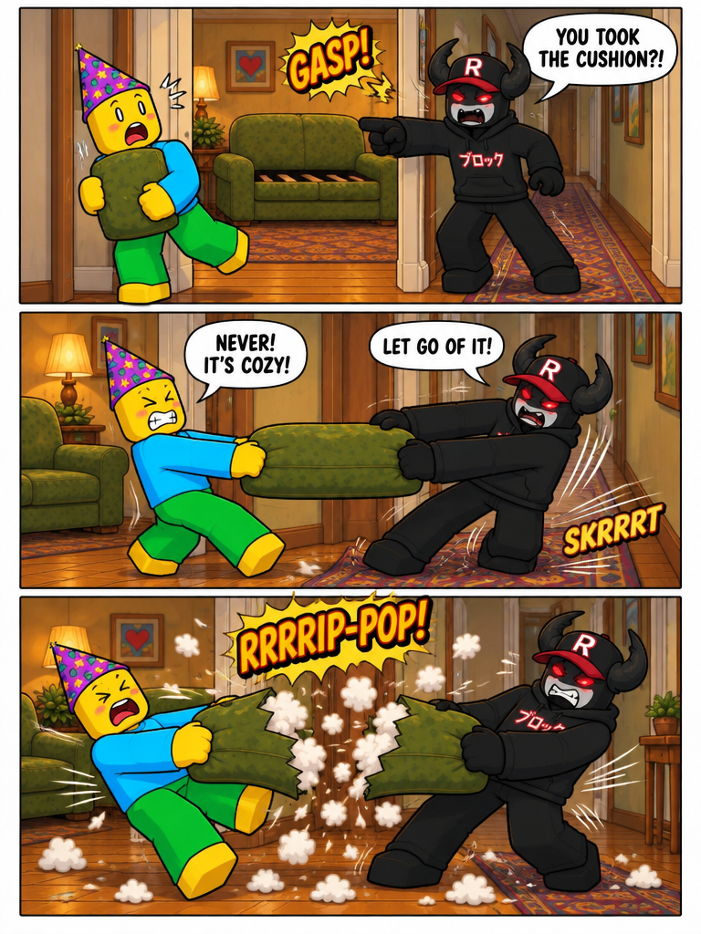 Cushion Heist Havoc (page 3 of 4)